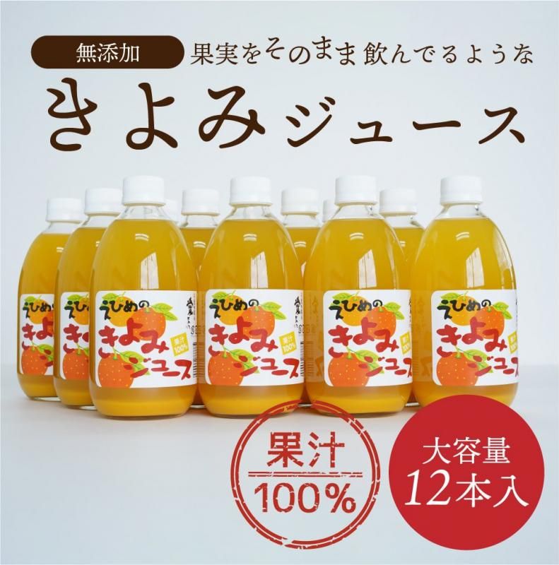 きよみストレートジュース 500ml×12本セット - えひめギフトセンター