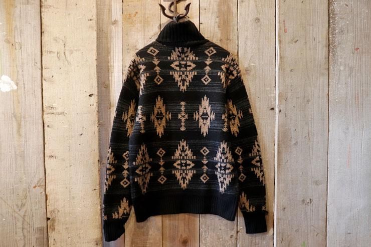 RRL(ダブルアールエルラルフローレン):ネイティブ柄 タートルネック