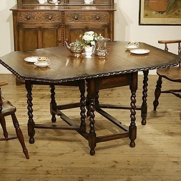 英国イギリスアンティーク家具 ゲートレッグテーブル ダイニング