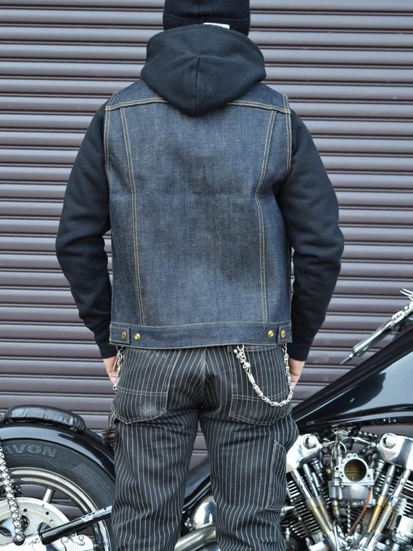 IRON HEART アイアンハート】ベスト / 18ozボンディングデニム