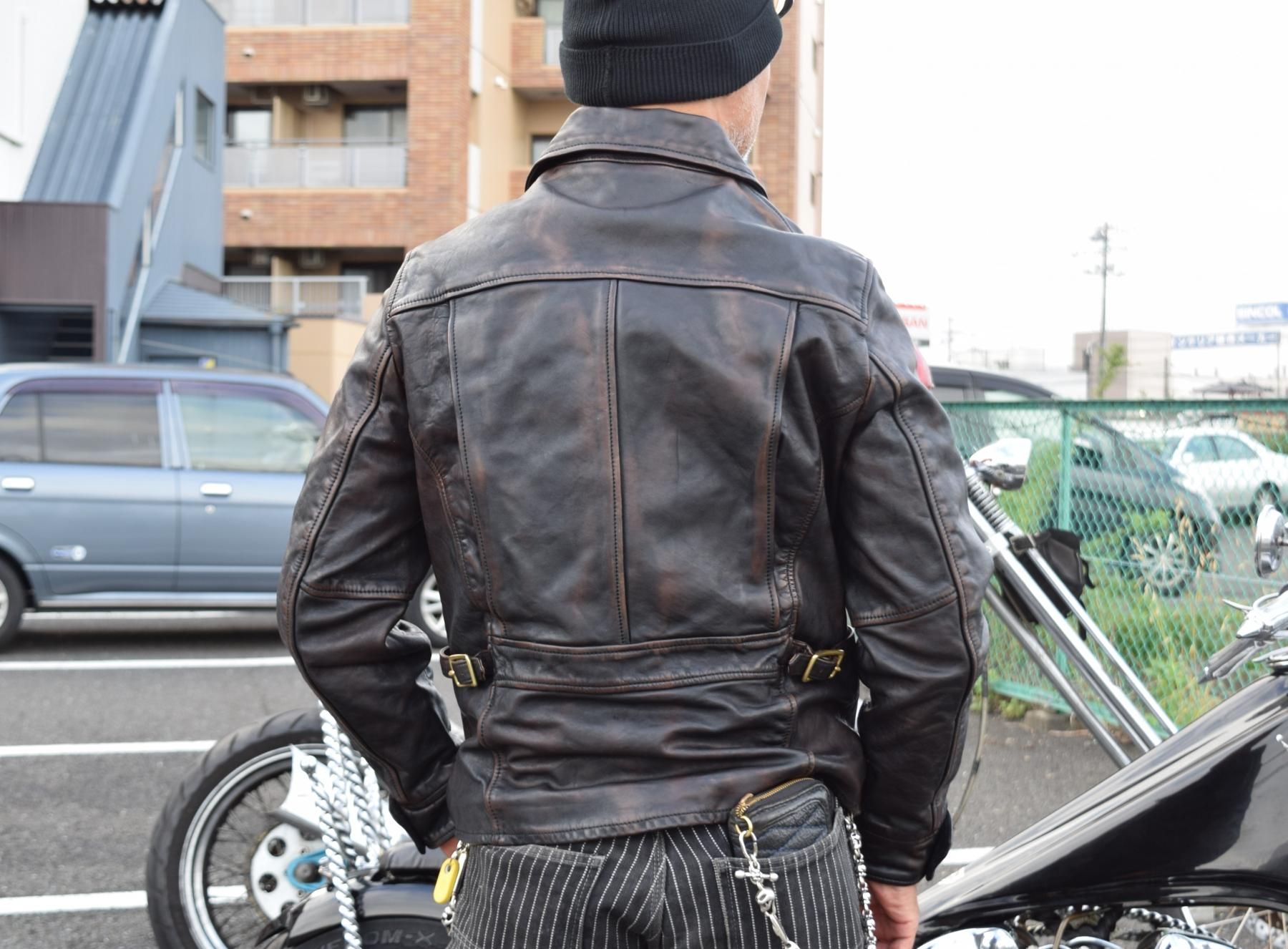 SKULL FLIGHT/スカルフライト】レザージャケット/VINTAGE HORSE JACKET