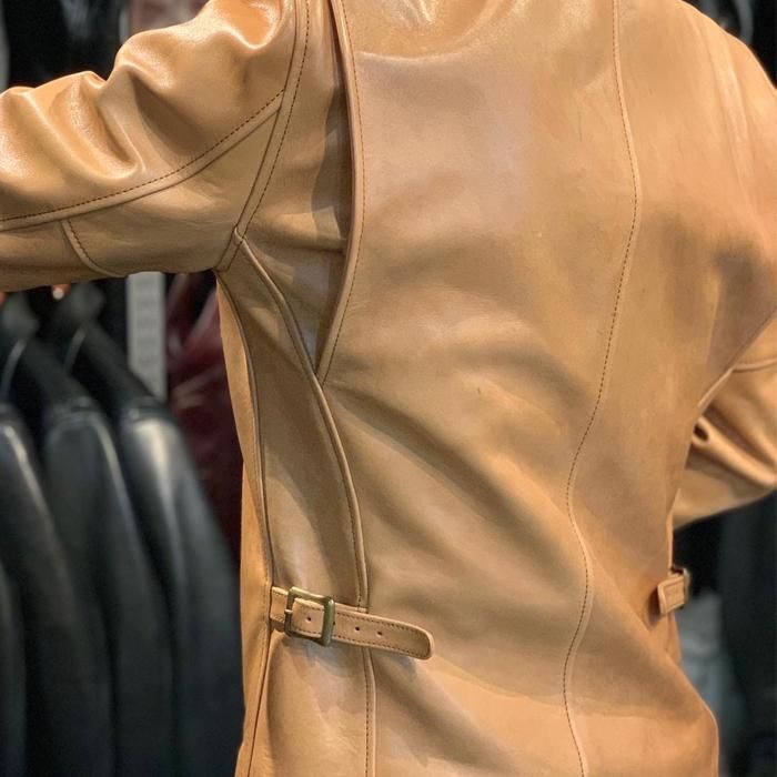 Y'2 LEATHER/ワイツーレザー】 レザージャケット/ KR-42柿渋ホース