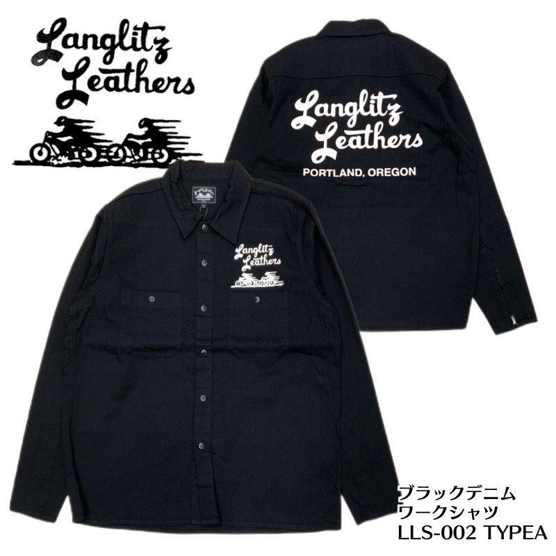 Langlitz Leathers /ラングリッツレザーズ】 Black Denim Long Sleeve