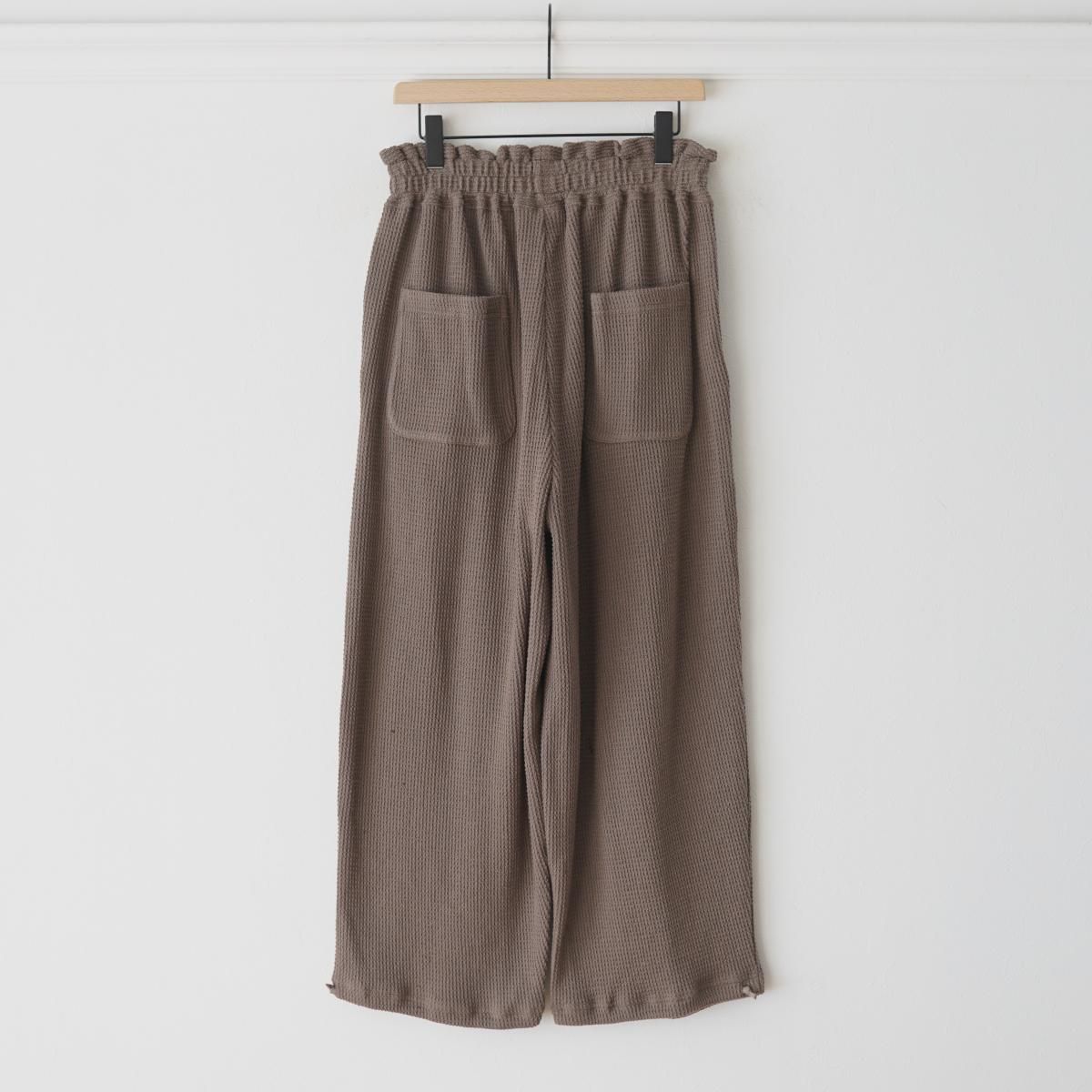 refomed / リフォメッド】 AZEAMI THERMAL PANTS - BROWN / PARK