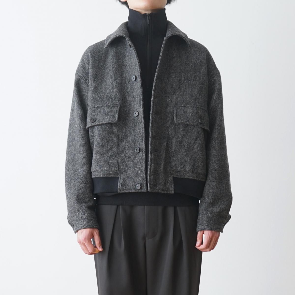 The CLASIK / ザ クラシック】 FLIGHT JACKET - HERRINGBONE / PARK