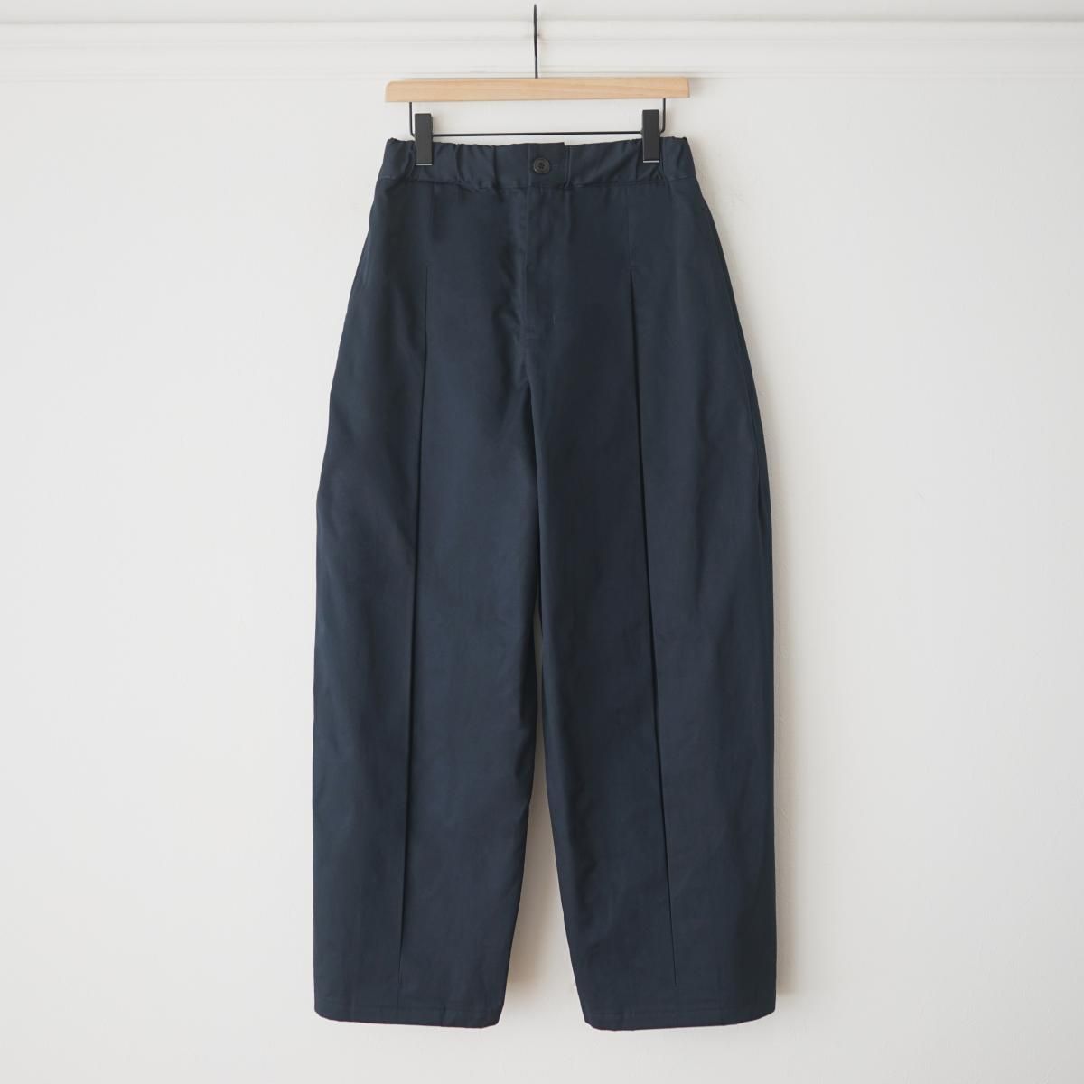 sage'NATION / セイジネーション】 BOX PLEAT TROUSER - NAVY / PARK