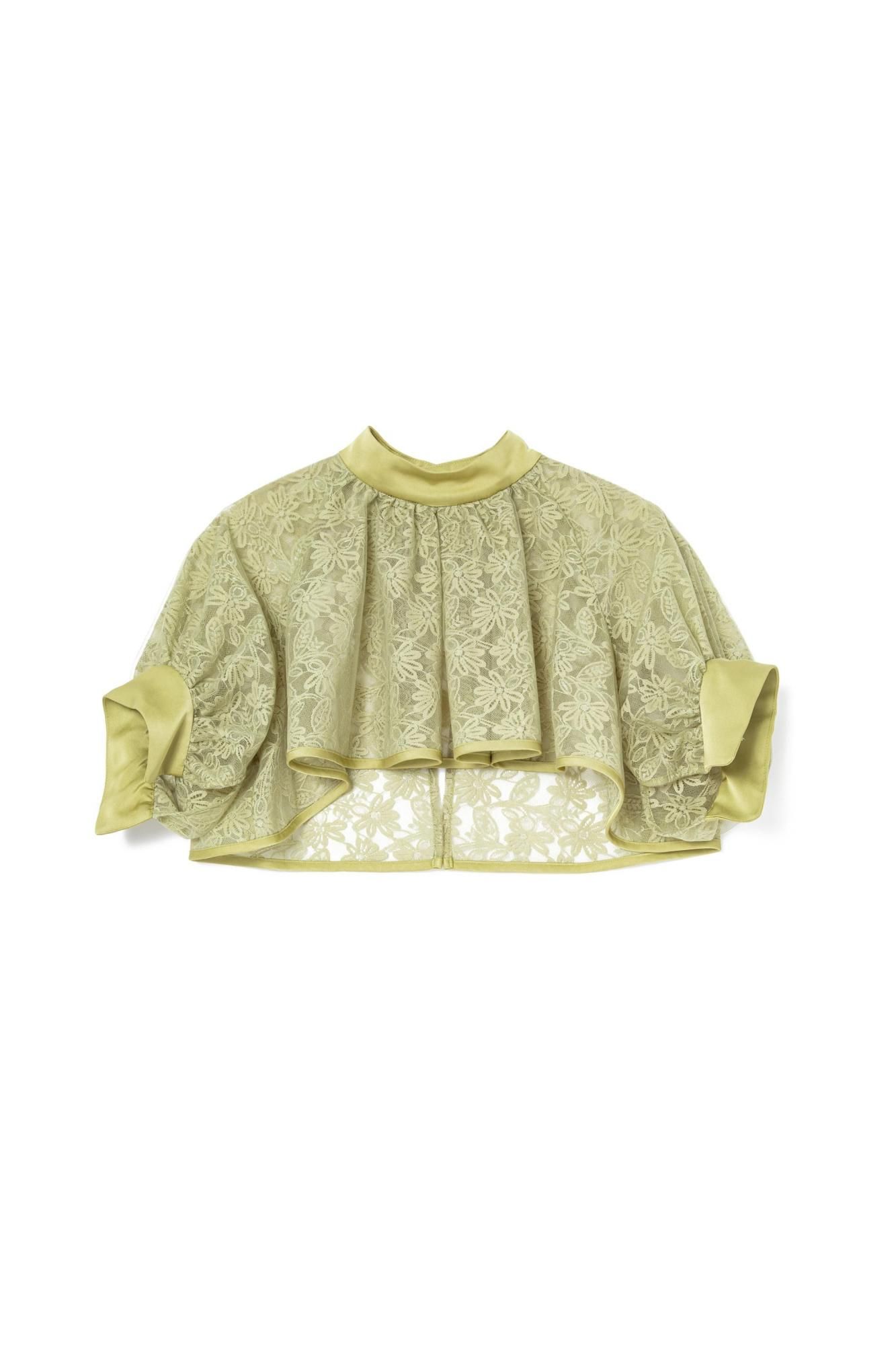 レースボレロ＆ドレスセット（LEAF GREEN） - PINUE