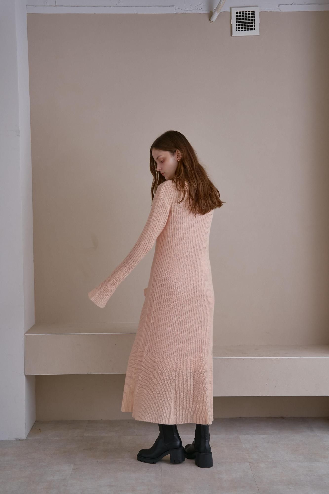 シアーニットワンピース（PINK） - PINUE