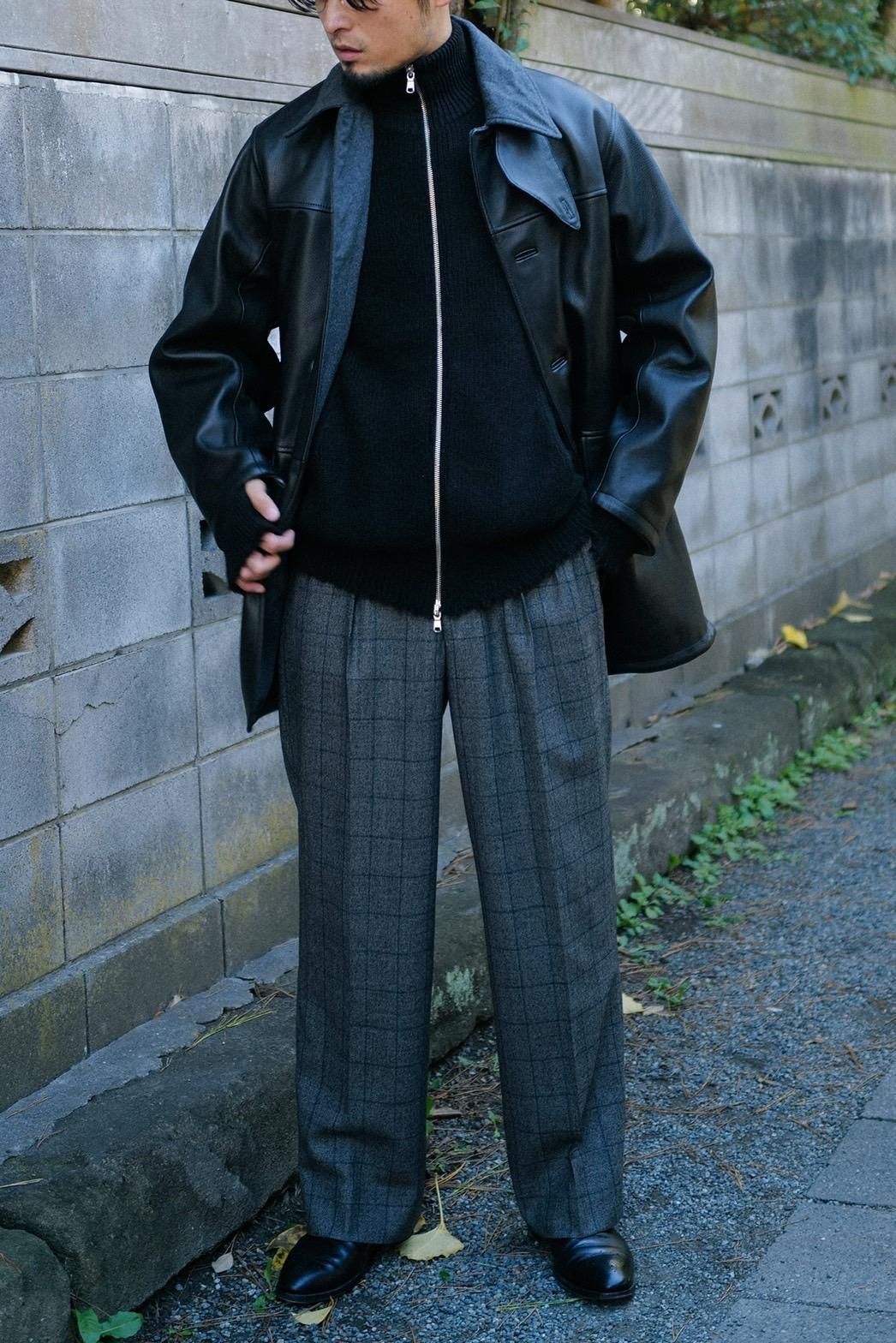 Lamb Leather Car Coat - 商品帖 | 柿乃葉 / KAKINOHAHANARE