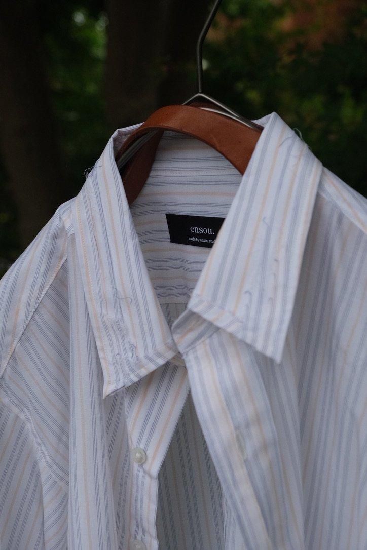 ensou. Rough Cut Shirts サイズL ストライプ Rough Cut Shirt - 商品