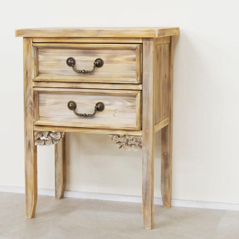 アジアンキャビネット ナチュラルアンティーク風 /W45cm H60cm/BOC