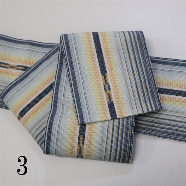 竹富ミンサー四寸 半幅帯 - 染重オンラインショップ