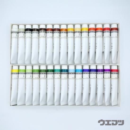 取り寄せ商品】日本画練絵具 6号チューブ 30色セット - uematsu online