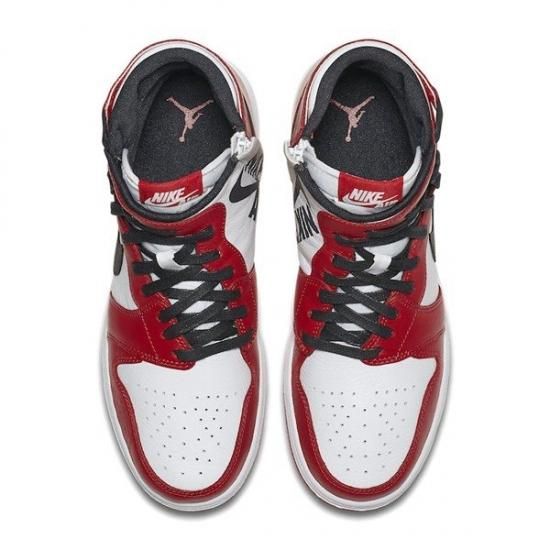 NIKE WMNS AIR JORDAN 1 REBEL XX CHICAGO WHITE BLACK UNIVERSITY RED