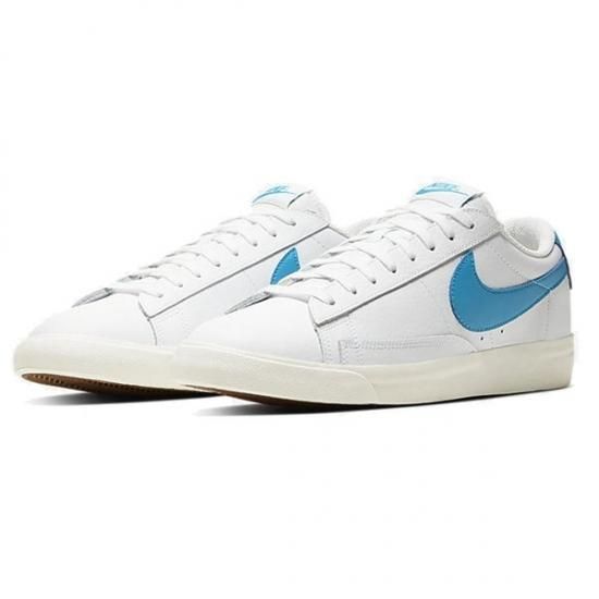 NIKE BLAZER LOW LEATHER WHITE LASER BLUE SAIL 藤原ヒロシ着用