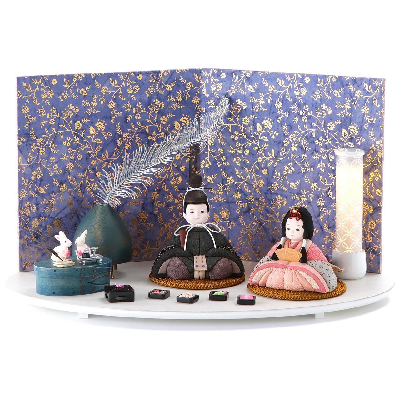 雛人形（ひな人形）「sumika」｜縫nui 親王飾り｜かわいい木目込み｜永光