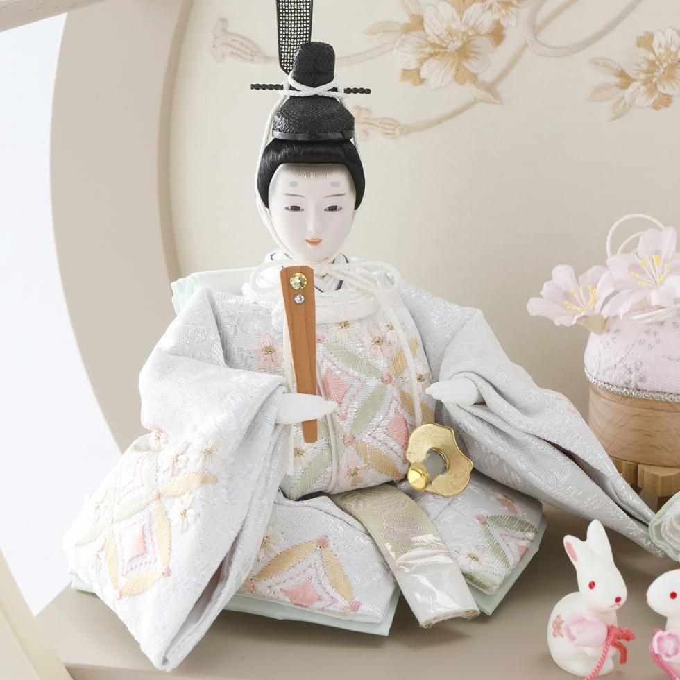 雛人形・ひな人形｜「ふたりの魔法 - White -」｜尾張屋寿翁｜親王飾り