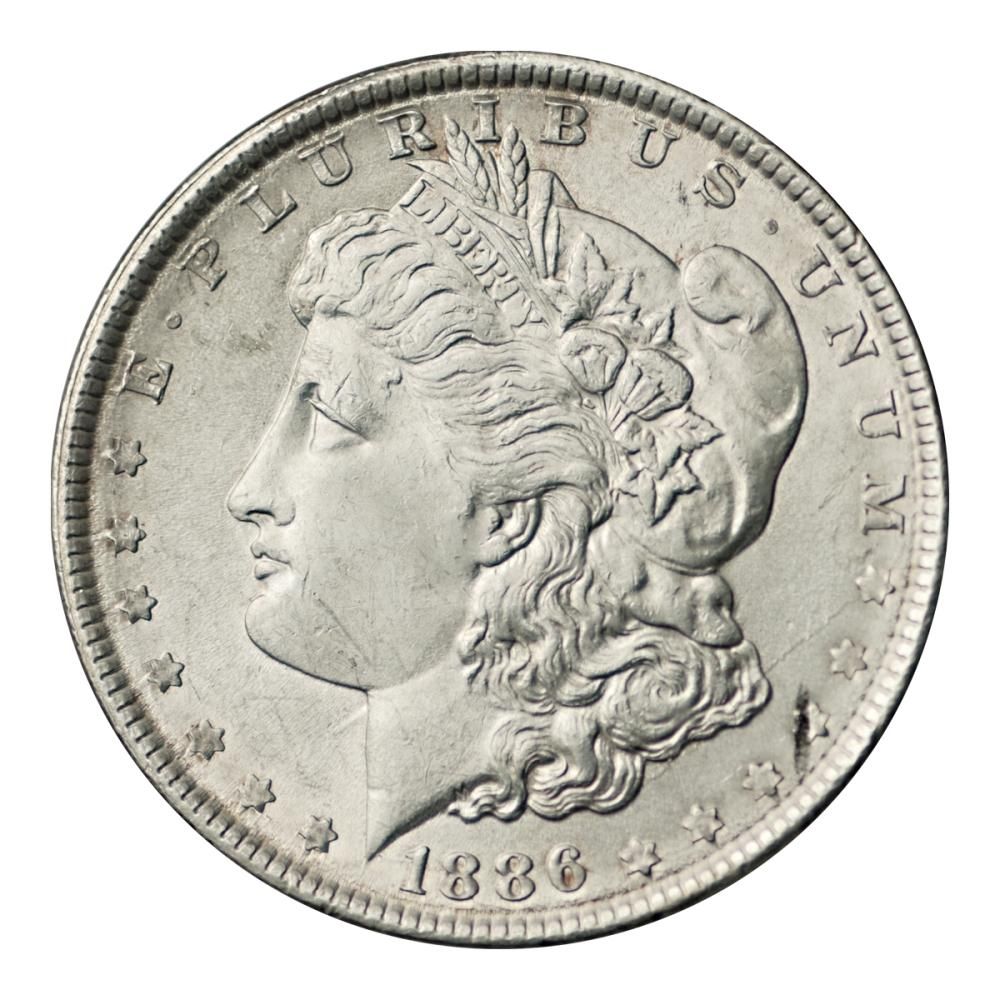 アメリカ1886年1ドル銀貨 モルガンダラー（美品上） - セキグチは1964