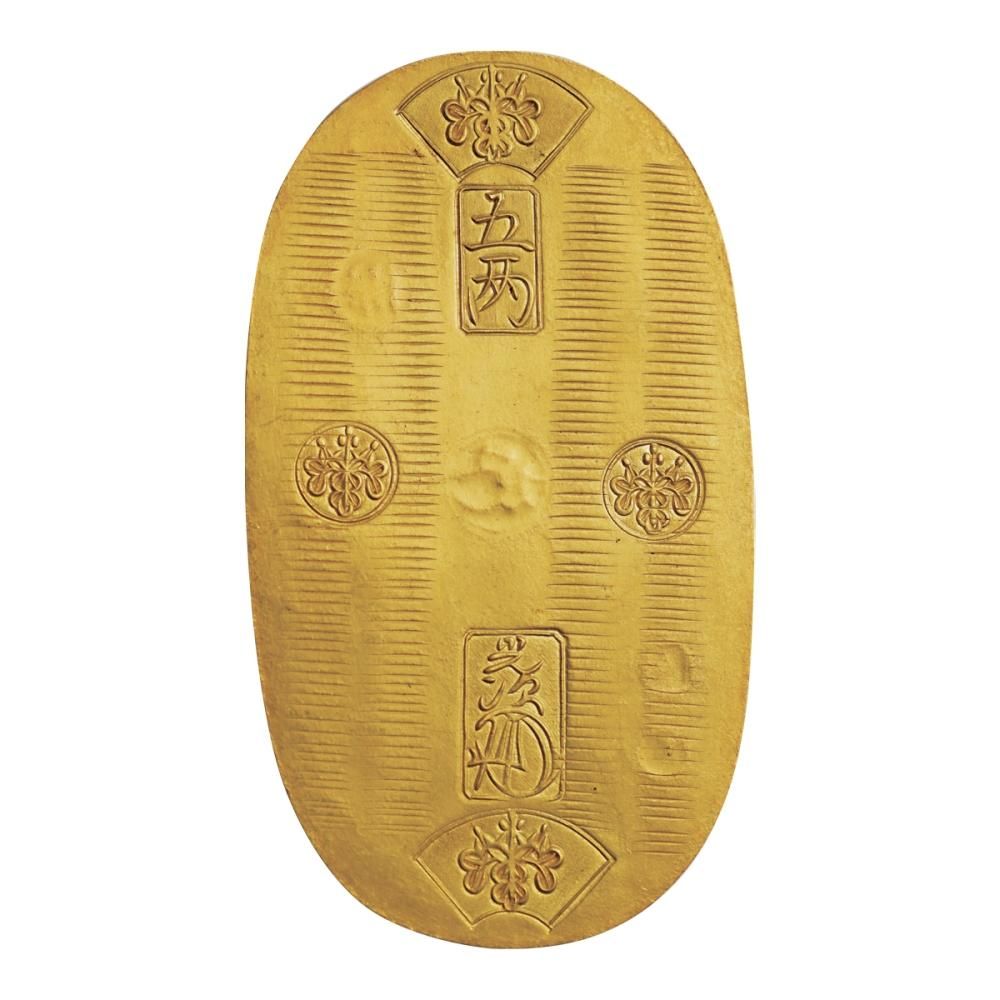 天保五両判金 甫五（極美品上）日本貨幣商協同組合鑑定書付 - セキグチ