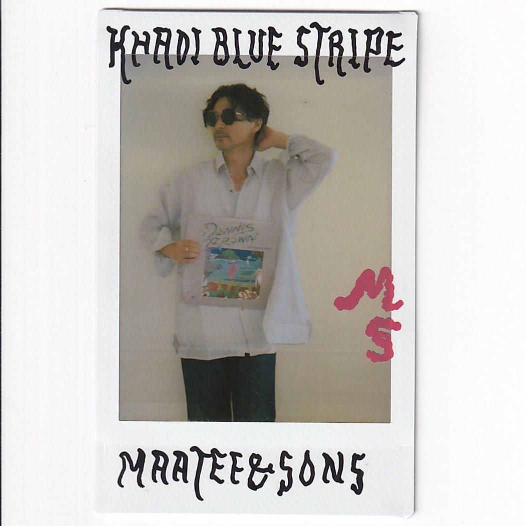 MAATEE&SONS 24AW GUPTA KHADI COTTON/SILK STRIPE