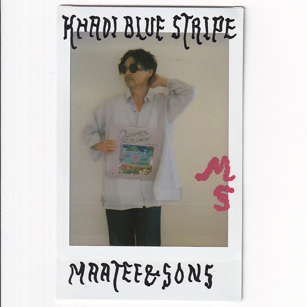 MAATEE&SONS 24AW GUPTA KHADI COTTON/SILK STRIPE