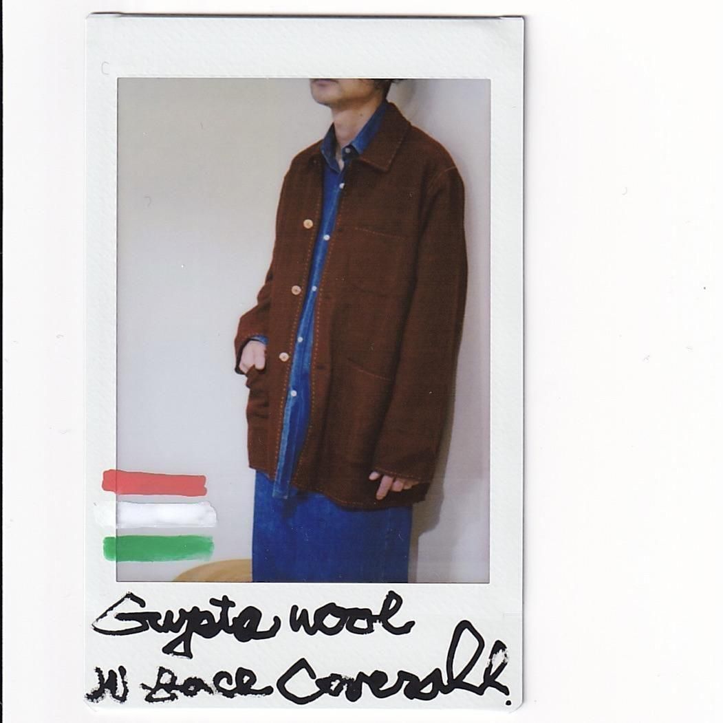 MAATEE&SONS25AW GUPTA WOOL W FACE COVERALL RED