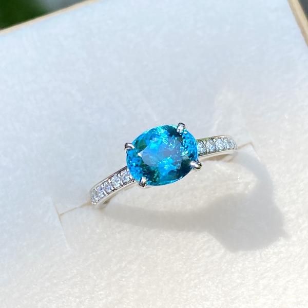 極美☆パライバカラー インディゴライトトルマリン オリジナルデザイン