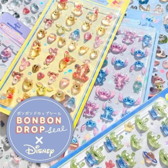 正規品ボンボンドロップシール通常サイズ 初期 プーさん エイリアン