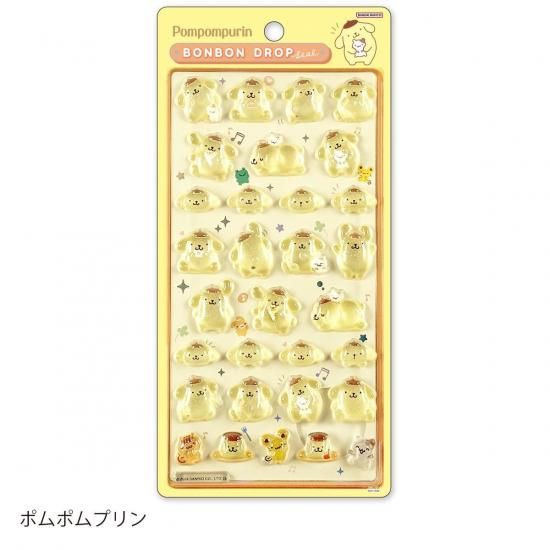ネコポス対応】サンリオ・ボンボンドロップシール ポムポムプリン