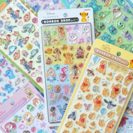 正規品ボンボンドロップシール通常サイズ 初期 プーさん エイリアン