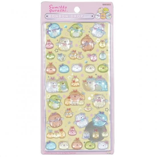 ネコポス対応】ボンボンドロップシール すみっコぐらし ピンク