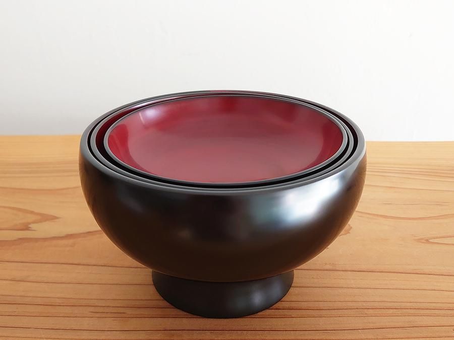 赤木明登】｜秀衡椀 三つ椀・内赤 ～Online Shop｜紅椿それいゆ～