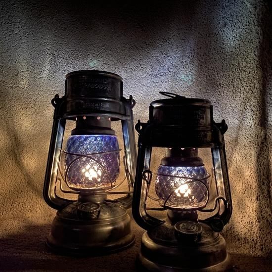 Magma Glass Studio【ランタングローブ】Blue Gradation