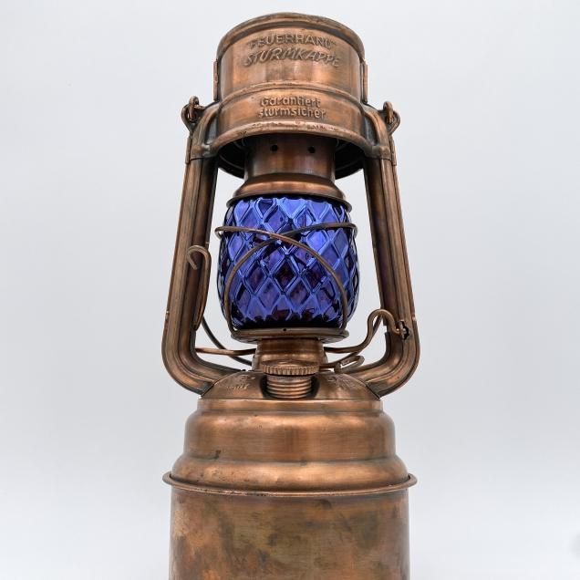 Magma Glass Studio【ランタングローブ】Amber Mirror