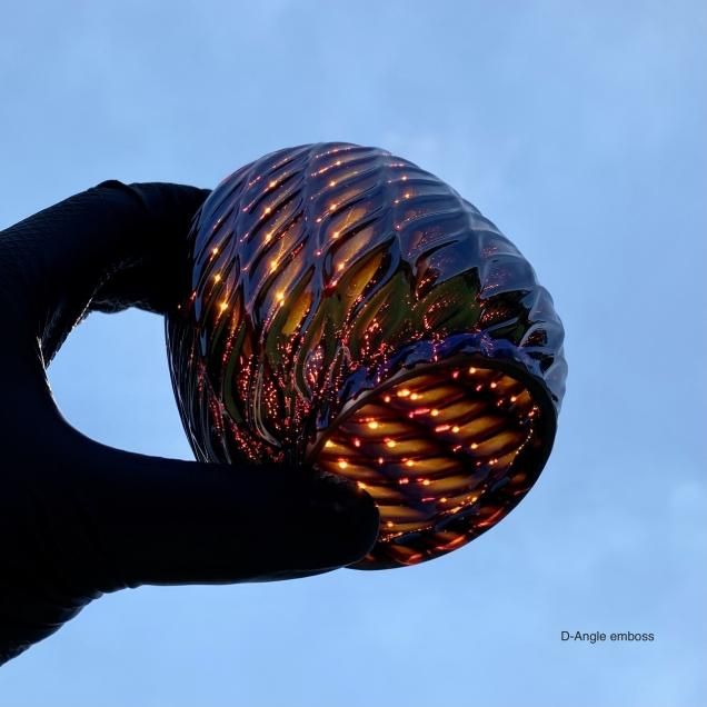 Magma Glass Studio【ランタングローブ】Amber Mirror