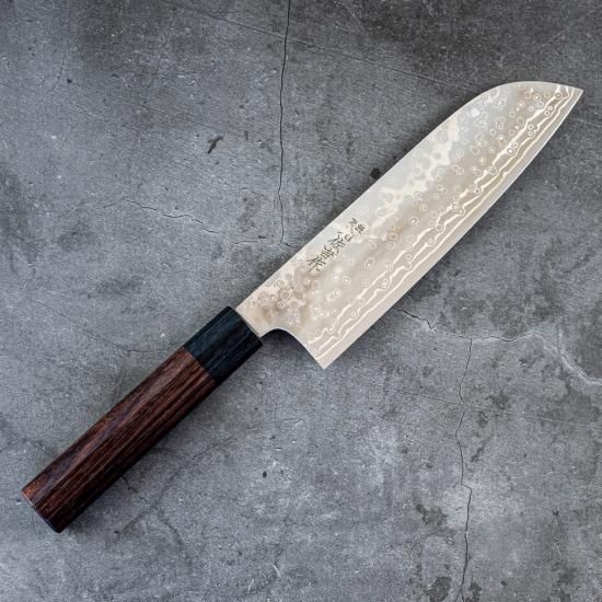 九佐吉 ZDP189ダマスカス21層三徳包丁 - 九佐吉 KYUSAKICHI｜吉田刃物