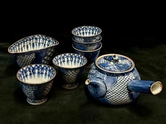 捻り祥瑞 加藤利昌作 煎茶器揃い 清水焼 京焼」 - 正尚堂