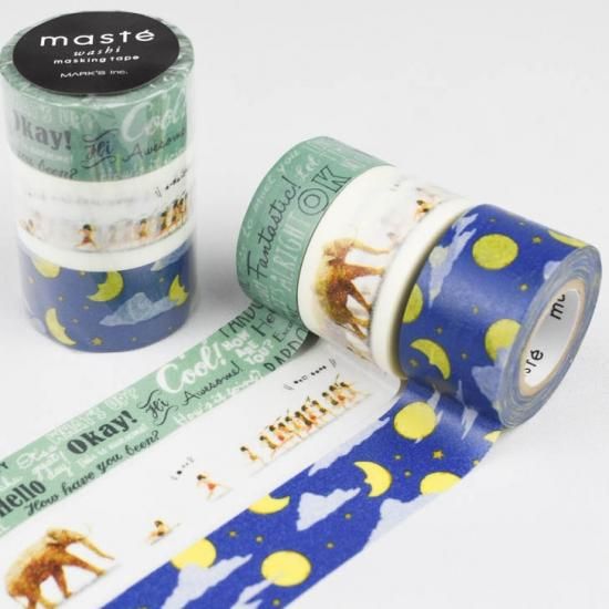MARK'S マスキングテープ・3巻セット maste アメイジングライフ/5 MST