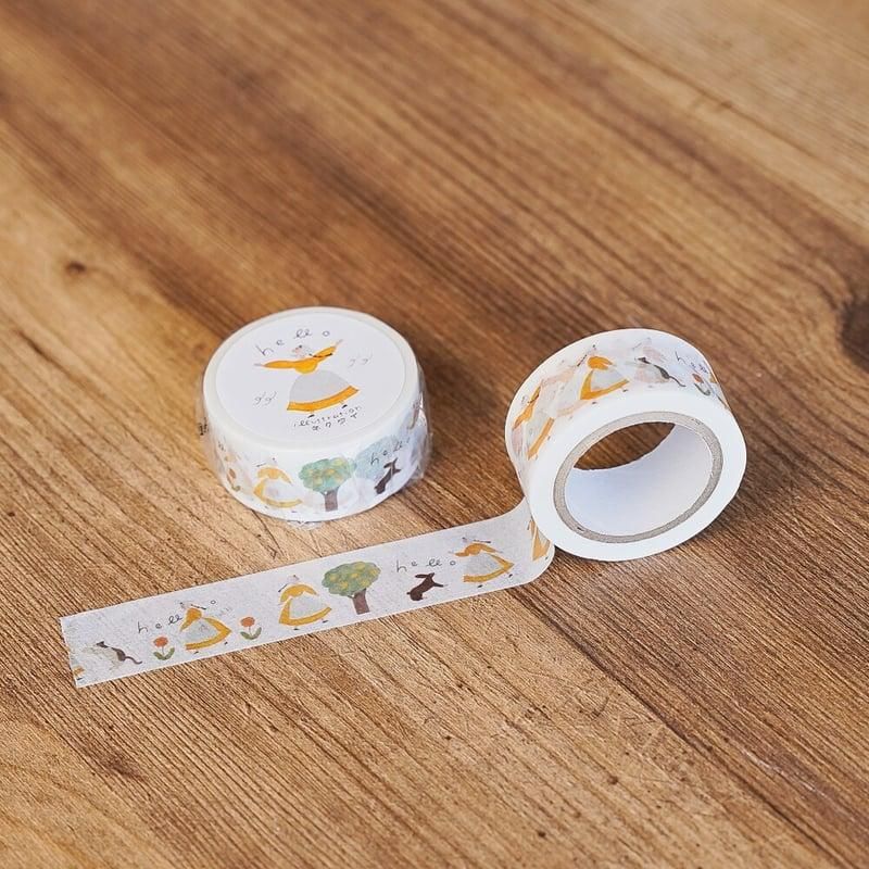 手紙社 ネクタイ マスキングテープ ハローさん T-NT-008