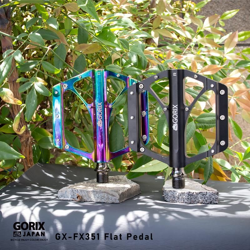 GORIX[ゴリックス]自転車ペダル フラットペダル (GX-FX351) CNC加工