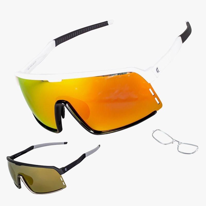 スポーツサングラス 偏光レンズ | UVカット | 大きいレンズ - GORIX