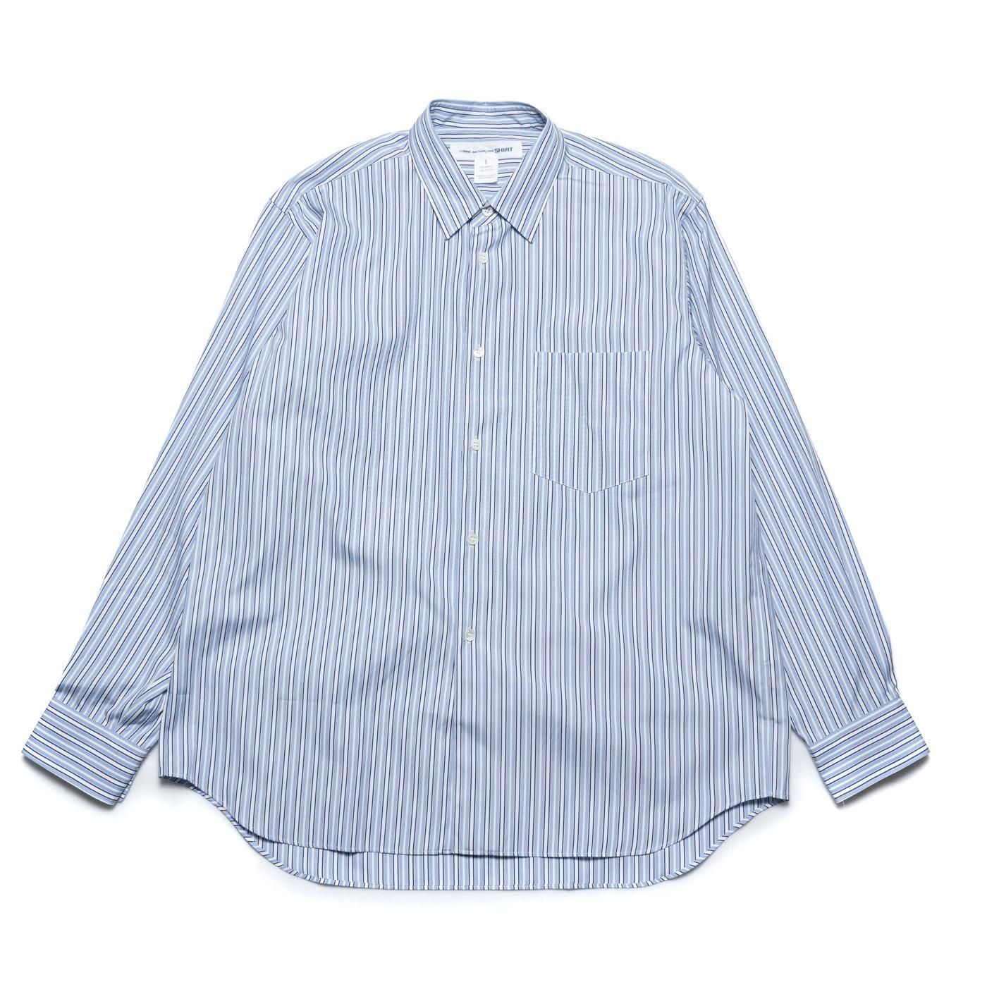COMME des GARCONS SHIRT * Forever Wide Classic Poplin Stripe Long
