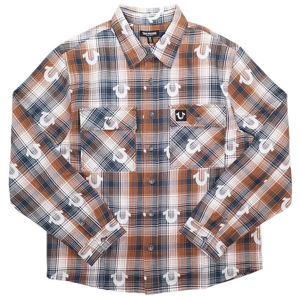 True Religion Multi Horseshoe Flannel L/S Shirts / Sandstorm x