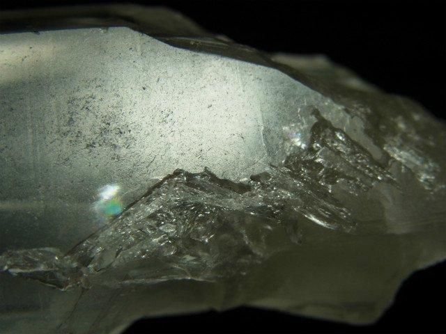 ライトニングレムリアンシード（レムリアン雷水晶） 凄まじい雷の痕跡