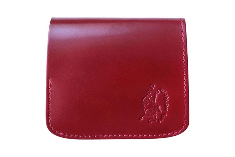 限定】小さいふ。オイルコードバン「コンチャ OIL CORDVAN レッド