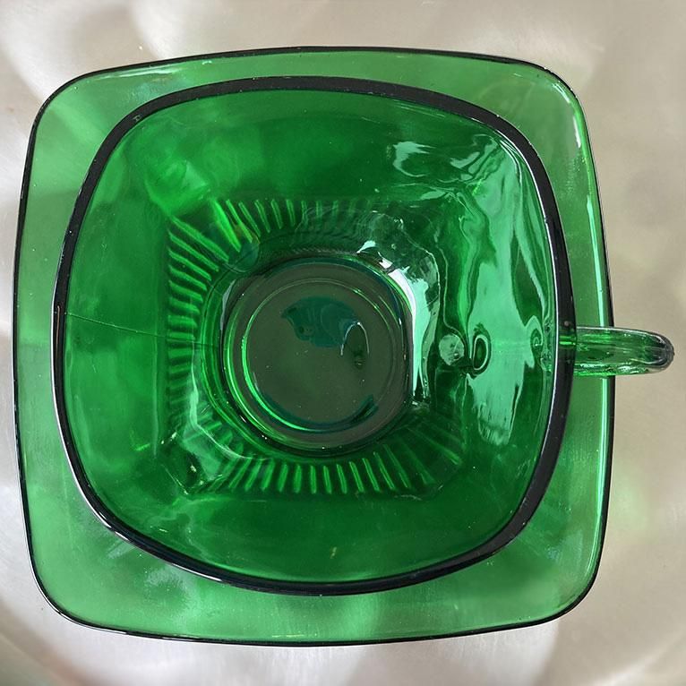 Fire-King ファイヤーキング カップ＆ソーサー チャーム フォレスト