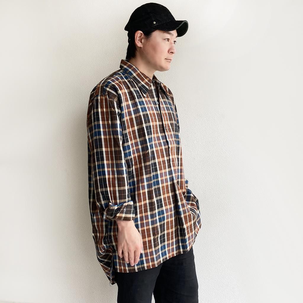 1950-1960's French Work Shirt フランスのワークシャツ グランパ