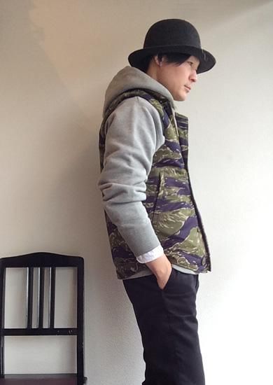 デッキベスト タイガーカモ Deck Vest,Tiger Camo／Workers - マメチコ