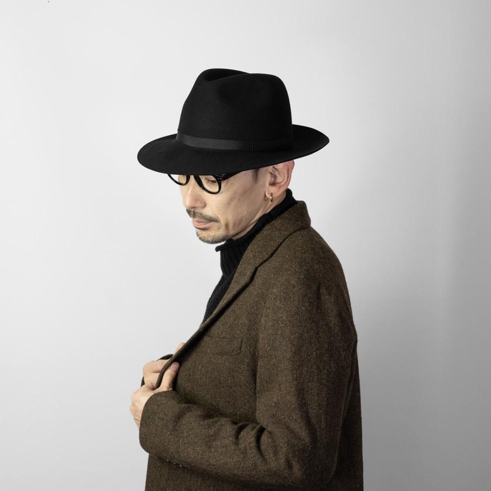 EDHAT(エドハット) クラッシャブル (折りたためる) フェルト つば広ハット