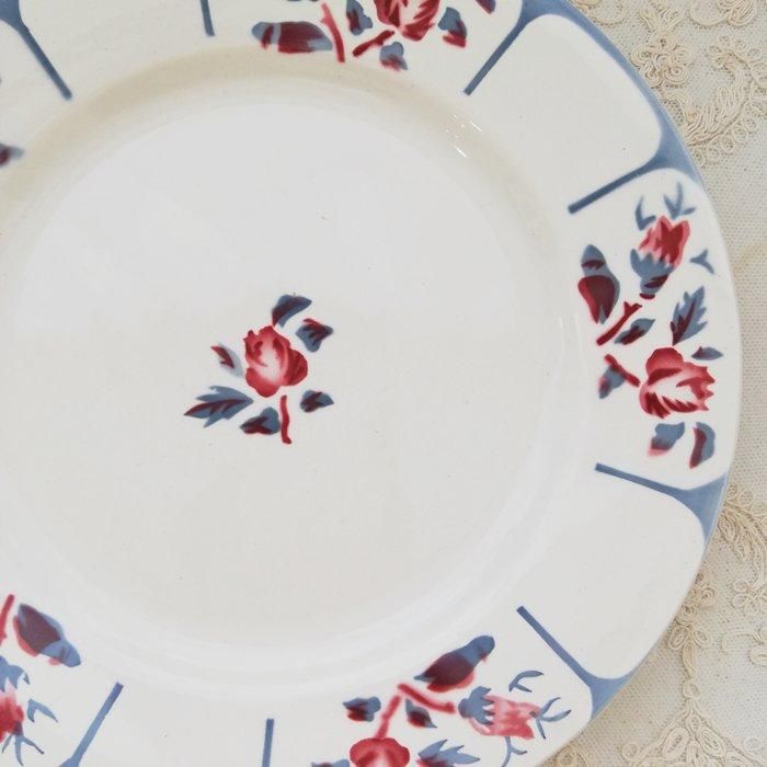 フランス DIGOIN SARREGUEMINES NINETTE サルグミンヌ レッドローズ